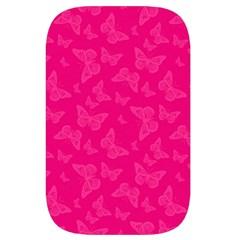 Magenta Pink Butterflies Pattern Waist Pouch (Small) from ArtsNow.com Back