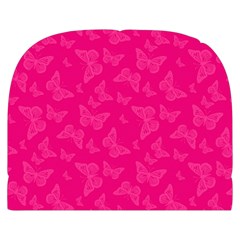 Magenta Pink Butterflies Pattern Makeup Case (Small) from ArtsNow.com Back