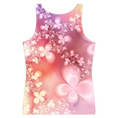 Boho Pastel Pink Floral Print Sport Tank Top  from ArtsNow.com Back