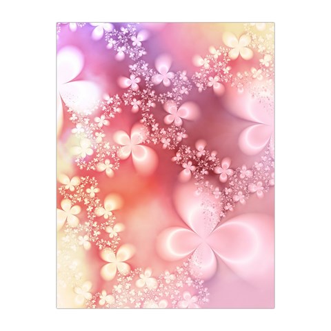 Boho Pastel Pink Floral Print Medium Tapestry from ArtsNow.com Front