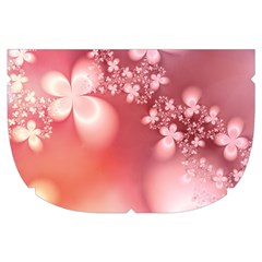 Boho Pastel Pink Floral Print Makeup Case (Small) from ArtsNow.com Side Right