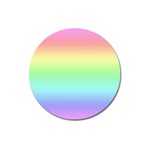 Pastel Rainbow Ombre Magnet 3  (Round)