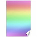 Pastel Rainbow Ombre Canvas 20  x 30 