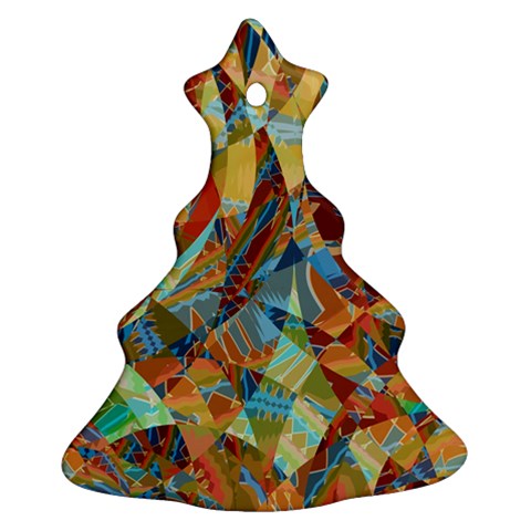 Boho Colorful Mosaic Ornament (Christmas Tree)  from ArtsNow.com Front