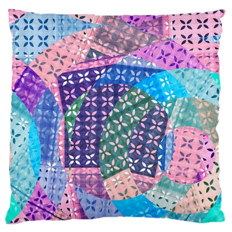 Boho Patchwork Large Cushion Case (One Side) from ArtsNow.com Front