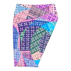 Boho Patchwork Midi Wrap Pencil Skirt from ArtsNow.com  Front Right 