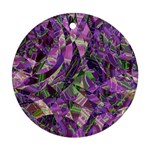 Boho Violet Mosaic Ornament (Round)