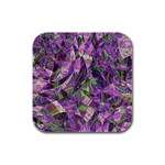 Boho Violet Mosaic Rubber Square Coaster (4 pack) 