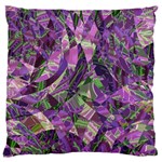 Boho Violet Mosaic Large Flano Cushion Case (Two Sides)