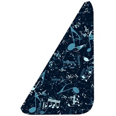 Prussian Blue Music Notes Belt Pouch Bag (Small) from ArtsNow.com Front Left