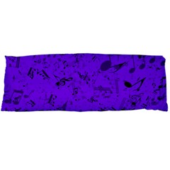Electric Indigo Music Notes Body Pillow Case Dakimakura (Two Sides) from ArtsNow.com Front