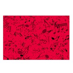 Scarlet Red Music Notes Belt Pouch Bag (Large) from ArtsNow.com Loop