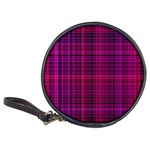 Fuchsia Madras Plaid Classic 20-CD Wallets