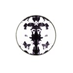 Rorschach Inkblot Pattern Hat Clip Ball Marker