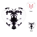 Rorschach Inkblot Pattern Playing Cards Single Design (Heart)