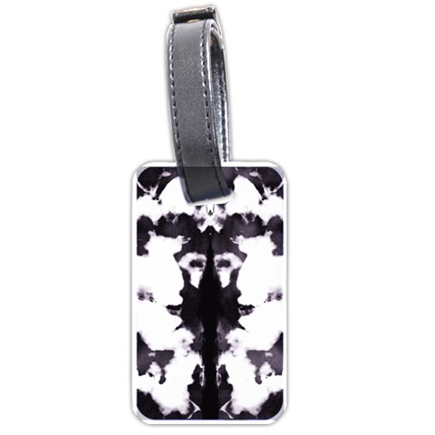 Rorschach Inkblot Pattern Luggage Tag (one side) from ArtsNow.com Front