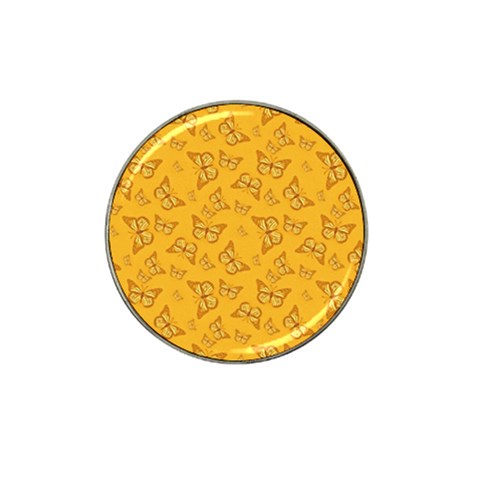 Mustard Yellow Monarch Butterflies Hat Clip Ball Marker (10 pack) from ArtsNow.com Front