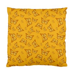 Mustard Yellow Monarch Butterflies Standard Cushion Case (Two Sides) from ArtsNow.com Front