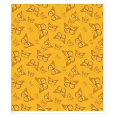Mustard Yellow Monarch Butterflies Duvet Cover Double Side (California King Size) from ArtsNow.com Back