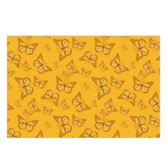 Mustard Yellow Monarch Butterflies Belt Pouch Bag (Small) from ArtsNow.com Loop