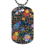 Abstract Paint Splatters Dog Tag (Two Sides)