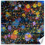 Abstract Paint Splatters Canvas 20  x 20 
