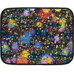 Abstract Paint Splatters Double Sided Fleece Blanket (Mini) 