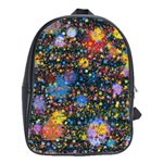 Abstract Paint Splatters School Bag (Large)