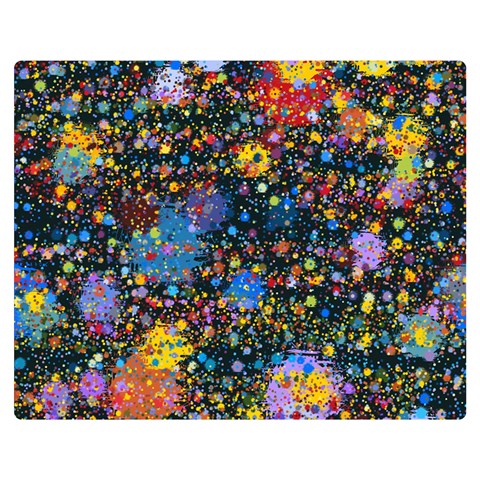 Abstract Paint Splatters Double Sided Flano Blanket (Medium)  from ArtsNow.com 60 x50  Blanket Front