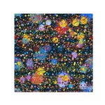 Abstract Paint Splatters Small Satin Scarf (Square)