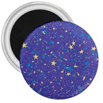 Starry Night Purple 3  Magnets