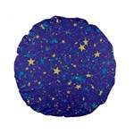 Starry Night Purple Standard 15  Premium Round Cushions