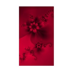 Scarlet Red Floral Print Duvet Cover Double Side (Single Size) from ArtsNow.com Front