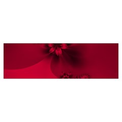 Scarlet Red Floral Print Toiletries Pouch from ArtsNow.com Hand Strap