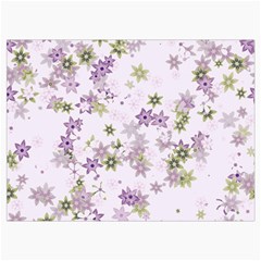 Purple Wildflower Print Roll Up Canvas Pencil Holder (M) from ArtsNow.com Front
