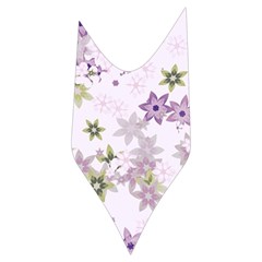 Purple Wildflower Print Women s Long Sleeve Raglan Tee from ArtsNow.com Side Left