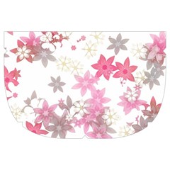 Pink Wildflower Print Makeup Case (Large) from ArtsNow.com Side Right