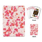 Vermilion and Coral Floral Print Playing Cards Single Design (Rectangle)