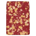 Gold and Tuscan Red Floral Print Removable Flap Cover (L)