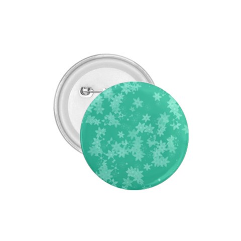 Biscay Green Floral Print 1.75  Buttons from ArtsNow.com Front
