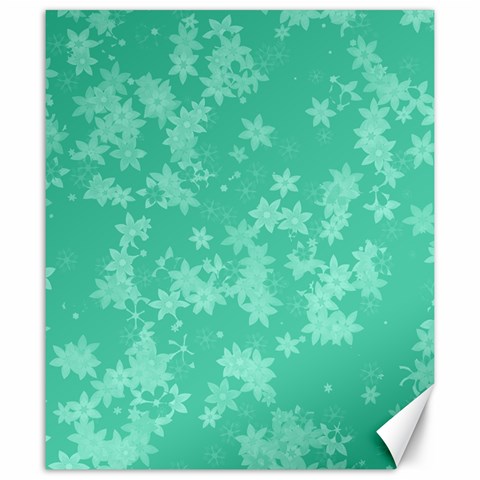 Biscay Green Floral Print Canvas 20  x 24  from ArtsNow.com 19.57 x23.15  Canvas - 1