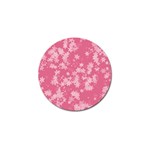 Blush Pink Floral Print Golf Ball Marker