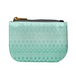 Biscay Green Floral Print Mini Coin Purse