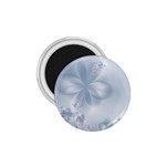 Faded Blue Floral Print 1.75  Magnets