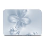 Faded Blue Floral Print Plate Mats