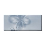 Faded Blue Floral Print Hand Towel