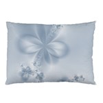 Faded Blue Floral Print Pillow Case