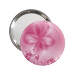 Blush Pink Floral Print 2.25  Handbag Mirrors