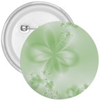 Tea Green Floral Print 3  Buttons