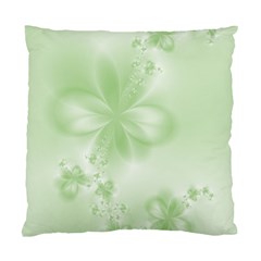 Tea Green Floral Print Standard Cushion Case (Two Sides) from ArtsNow.com Back